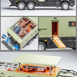sharnga 1/24 Mercedees Benz NOMADISOM Truck Model Toy for Kids image 5