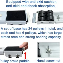olsic Furniture Lifter Mover Tool Set Heavy Duty Furniture Shifting and Mover Appliance Furniture Caster image 5