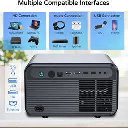 PLAY Diwali Special| Sealed Engine|100% Dust Proof|2+32GB|Android12|Ultra Bright 1080 (20000 lm) Projector image 4