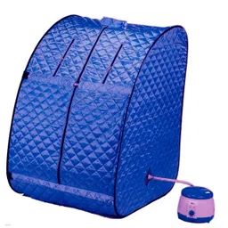 Portable Leg, Foot, Knee Steam Sauna Body's Bath Home Steam Bath .BLUE COLOR} Portable Steam Sauna Bath-image-10
