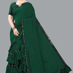 fentik.com Unstitched Lycra Blend Blouse Material Floral Print-picture-16