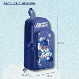 countrylink Space Adventure Series Astronaut Space Theme Design Art Canvas Pencil Box image 3
