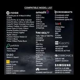 STRAPPY 22mm Soft Strap (Compatible Watch List In Photo & Description) Only For 22mm Smart Watch Strap Smart Watch Strap image 4