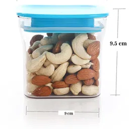 ak ultimate Square Airtight Kitchen Storage Container / Plastic Leakproof 600 m Plastic 2 Pockets image 3