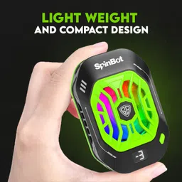 SpinBot IceDot Neo semi-conductor based Mobile Cooler with Temperature Display|RGB LightGaming Accessory Kit image 2