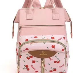 baby holic Baby Diaper Bag for Mothers | Black Maternity Backpack with Teddy Design Tote Diaper Bags-picture-11