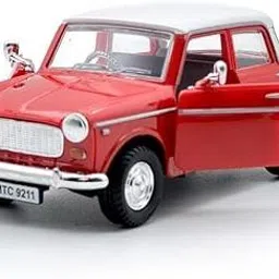 playsphere Queens 70 Vintage Fiat Toy Car with Pull Back Action (Color May Vary)-picture-21