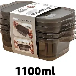 pliable Plastic Fridge Container - 1100 ml image 5