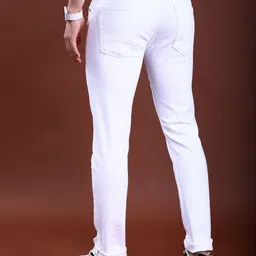 highlander Men Regular Mid Rise White Jeans image 3