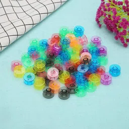 bansuri aristocratic Plastic Sewing Machine bobbins (25 Pcs), Multi Color | Bobbin for Sewing Machine | Tailoring Machine Bobbin | Plastic Bobbins Plastic Bobbins image 2