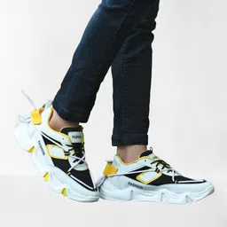 Men & Boys Stylish, Comfortable Mesh Shoes With Soft Lace and AirMix Sole for Gyming/ Sports/ Casual/ shoe/ Walking/ Training/Outdoors Running Sneakers For Men-image-1