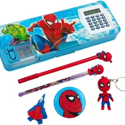 ginnitraders SPIDERMAN CALCULATOR GEMETORY BOX (Multicolor) Geometry Box-picture-27