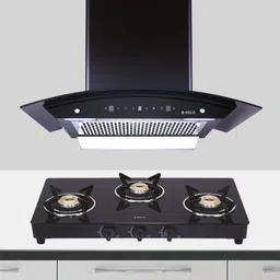elica COMBO KITCHENHOOD WDFL 606 HAC LTW MS NERO + COOKTOP 703 VETRO BLK Auto Clean Wall Mounted Black 1200 CMH Chimney-picture-11