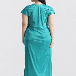 night keys Pack of 4 Women Nighty with Robe image 3