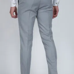 fubar Men Regular Fit Grey Viscose Rayon Trousers image 2