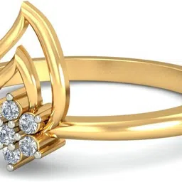 avsar AVR687YB 14kt Cubic Zirconia Yellow Gold ring image 5