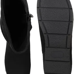 inc.5 Womens Black Casual Solid Round toe Ankle Boots Boots For Women image 4