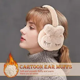 bbbikini Cute Winter Warm Earmuffs for Kids We Provide any Random Color and Pattern Ear Muff image 3