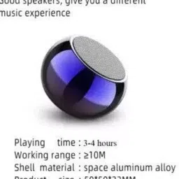 BITWEAVE Shining (PORTABLE BLUETOOTH MINI SPEAKER) Metal Body With High Bass MAX 14 5 W Bluetooth Speaker image 5