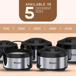 mumma's life Stainless Steel Pack of 3 Thermoware Casserole Set image 5