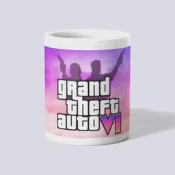 makekart Grand Theft Auto VI Logo with Vice City Style Gaming Fan Coffee Ceramic Coffee Mug-picture-31