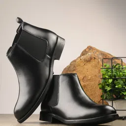 hirel's Chelsea Boots for Men|Soft Cushioned Insole|Shock Absorption Boots Boots For Men image 3