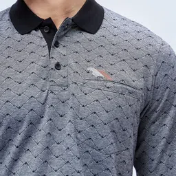 sweet dreams Men Top & Pyjama Set Black Geometric Print image 4