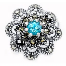 jsaj Topaz Sterling Silver Plated Sterling Silver Nose Stud-picture-20