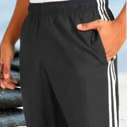 mastery Men Striped Black Track Pants image 2