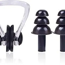james Swimming Kit Nose and Ear Protector Nose Clip and Ear Clip for Swimmer One Pair Ear Plug & Nose Clip image 2
