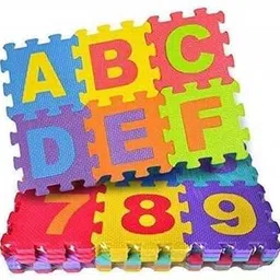 toysick Activity Puzzle Mat Alphabet learning & Building Blocks ABC/Number (36 Piece) image 5