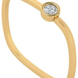 Diamtrendz Jewels BIS Hallmarked Square 14kt Cubic Zirconia Yellow Gold ring-picture-14