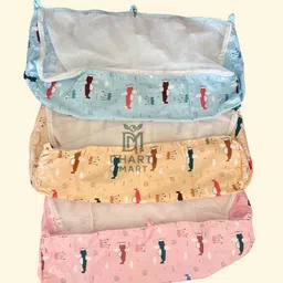 dharti mart Hanging Cradle with Mosquito Net| Cotton Baby Swing Jhula for Newborns Pack of 3-picture-13