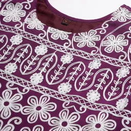 vredevogel Women Cotton Silk Kurta Pant Dupatta Set image 5