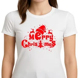 rainbowteess Women Printed Round Neck Cotton Blend White T-Shirt-picture-33