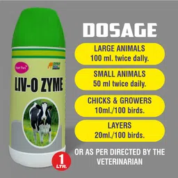 super pure LIV-O Zyme | Ayurvedic Liver Tonic & Digestive Enzyme Syrup for Cows, Goats Pet Health Supplements image 4