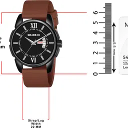 killer Men’s Formal Watch with Day & Date, 3D Dome Glass – 883NEI02 Analog Watch - For Men 883NEI02 image 5