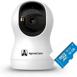 ApnaCam Z11 4MP WiFi PT Camera with 360 View, 2-Way Talk & Motion Alert Free 64GB SDCard Security Camera-image-0