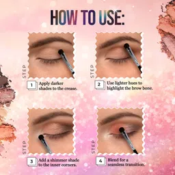 hilary rhoda Play n Blend Eyeshadow Palette | Matte & Shimmer Finish | Super-fine Particles | 20 g image 5