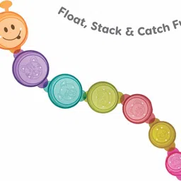 toymate Caterpillar Stacking Cups Bath Toy | Stack, Float & Learn Fun | 12M+ image 3