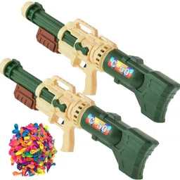 (2 Pichkari+100 Water Balloon)for Children Holi Festival & Summer Pool Party Fun Water Gun-image-60