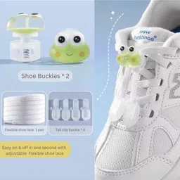 Athline Kids Cartoon Face Silicone No Tie Shoelace Locks Quick(LC86), Quick Shoe Lace-picture-14