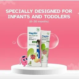hoplin Tooth paste for babies (6-36 Months),Safe if Swallowed,Xylitol,Vit E (Pack of 2) Toothpaste image 2