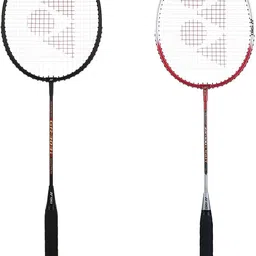 yonex ZR-100 Light AND GR-303I (Made In India Combo) Red, Black Strung Badminton Racquet-picture-17
