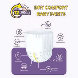 kiddle care Advanced Soft Baby Pants Diaper, Medium(M) Size, 34 Count, Pack of 3, 7-12 Kg - M image 2