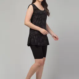 dapra Swimsuit with attached shorts Printed Women Swim-dress Multicolor Swimsuit image 4