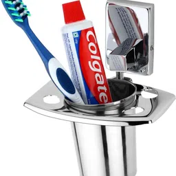 gloxy 5 Pieces Folding Towel Rack+ Towel Rod+Soap Dish+ Toothbrush Holder & Towel Ring 24 inch 1 Bar Towel Rod image 4