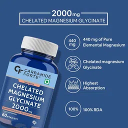 carbamide forte Chelated Magnesium Glycinate 2408mg Per Serving | Magnesium Supplement image 3