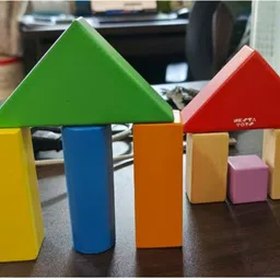 nesta toys Wooden Building Blocks Toy Set for Babies image 2