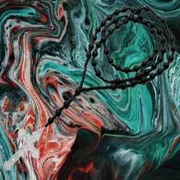 dynamic retail global Cross Locket Jesus Chain Necklace Pendant Rosary Christian Jewellery EFJ1907 Crystal Chain image 1